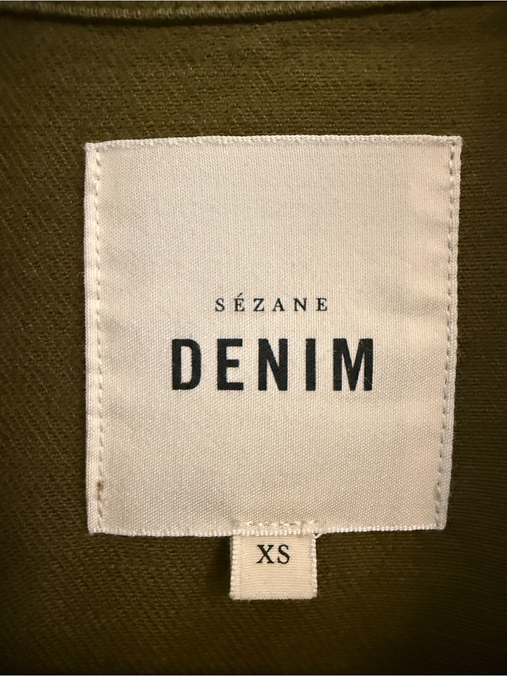 Sezane Will Shirt Jacket Size Small Olive Green Excellent Condition - Picture 5 of 7